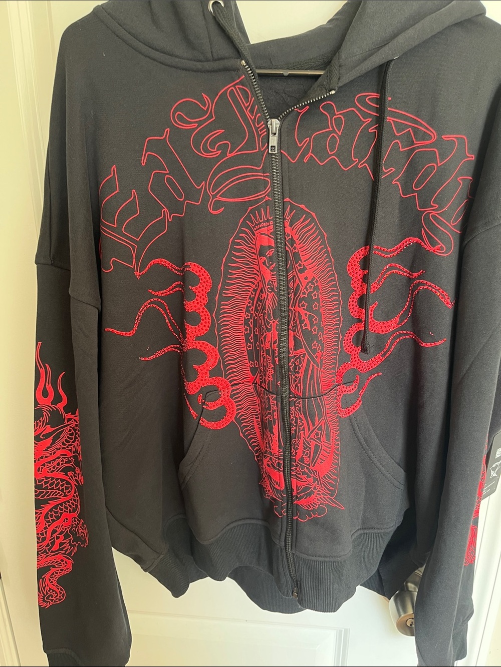 Ed Hardy Rhinestone Full Zip NWT🔥! - Picture 3 of 4